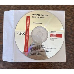 Michael Bolton -‎ Soul Provider Music CD - No Case